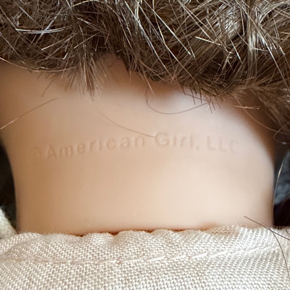 American Girl Bitty Baby Girl Doll Brown Hair Brown Eyes in fox pajama - Picture 5 of 8